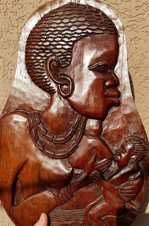 Jul 20, 2023 · Wood is the most prevalent material used in African carvings. Different types of wood, such as ebony, mahogany, and teak, are employed based on availability and suitability for carving. Authentic wooden carvings often showcase the natural grain and texture of the wood, which can help distinguish them from imitations. 